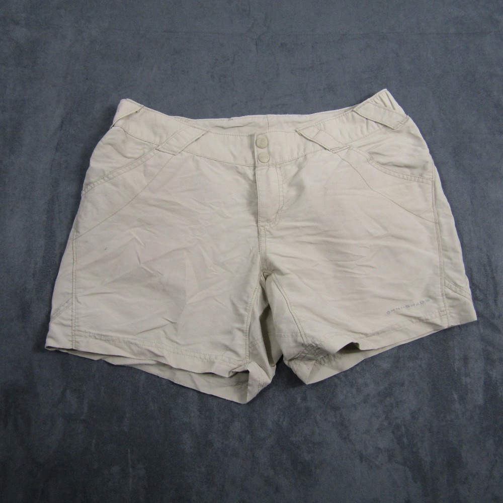 Columbia PFG Shorts Mens M Tan Omni-Shade Nylon Fishing Hiking Outdoor